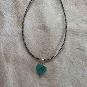 Turquoise Heart Pendant Necklace